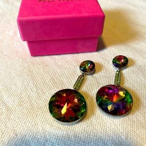 Multicolor/iridescent Costume Earrings